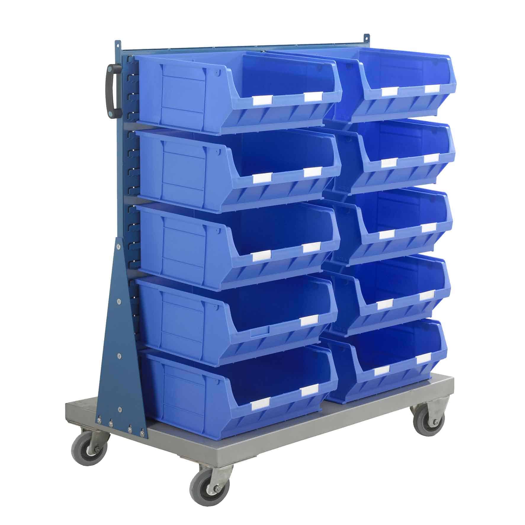 Single Sided Trolley With 10 TC6 Bins