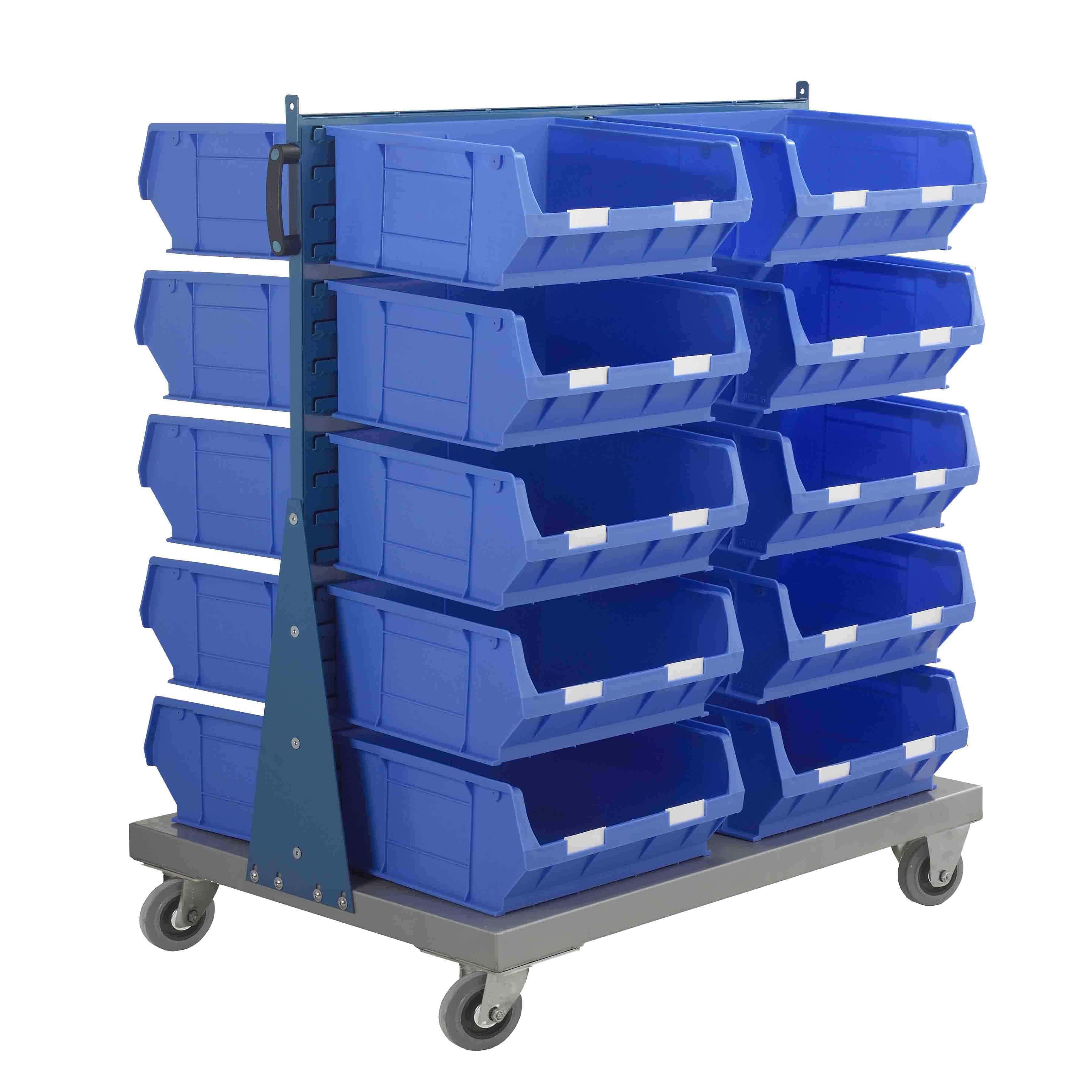 Double Sided Trolley With 20 TC6 Bins