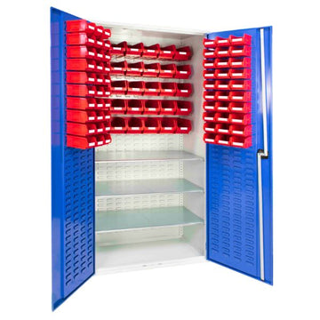 Louvred Panel Cabinet 60 TC2 And 30 TC3 Bins