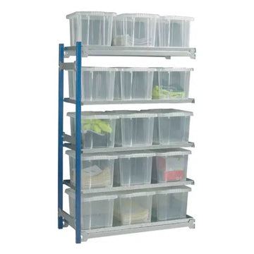 Toprax Shelving Extension Bay with 15 Containers