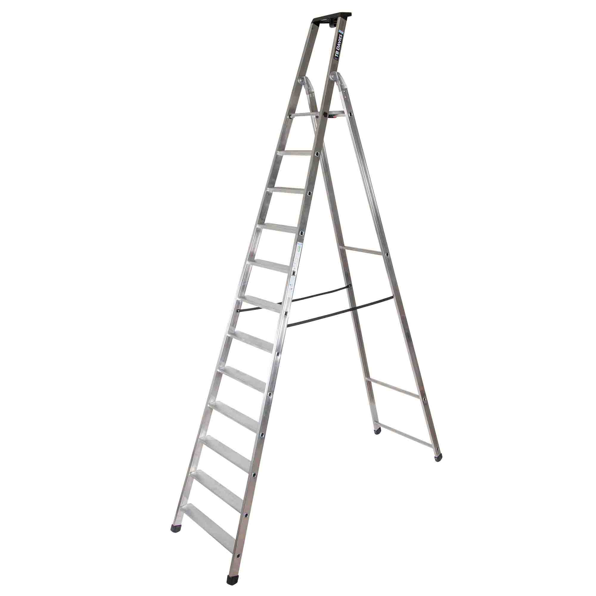 Aluminium Platform Step Ladder 12 Tread