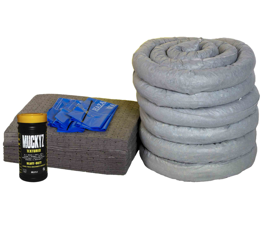 120 Litre General Purpose Yellow Wheelie Bin Spill Kit