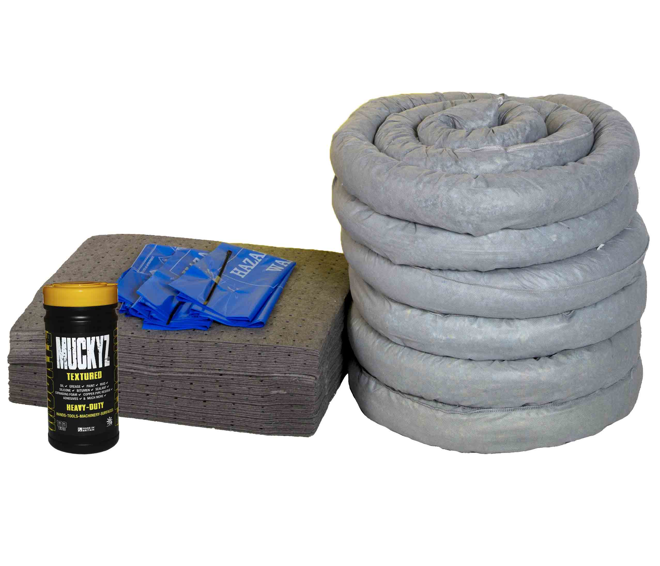 120 Litre General Purpose Yellow Wheelie Bin Spill Kit