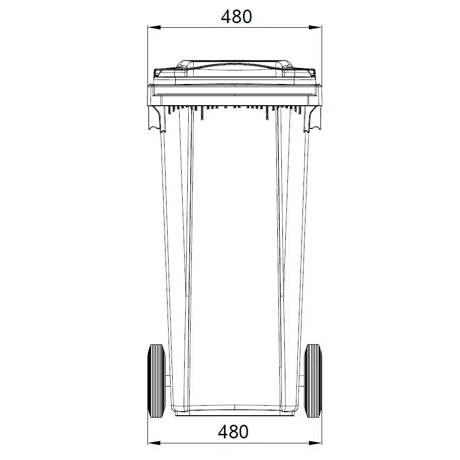 120 Litre Plastic Wheelie Bin