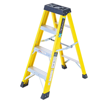 Fibreglass Swing Back 4 Tread Step Ladders