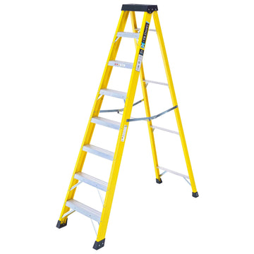 Fibreglass Swing Back 8 Tread Step Ladders