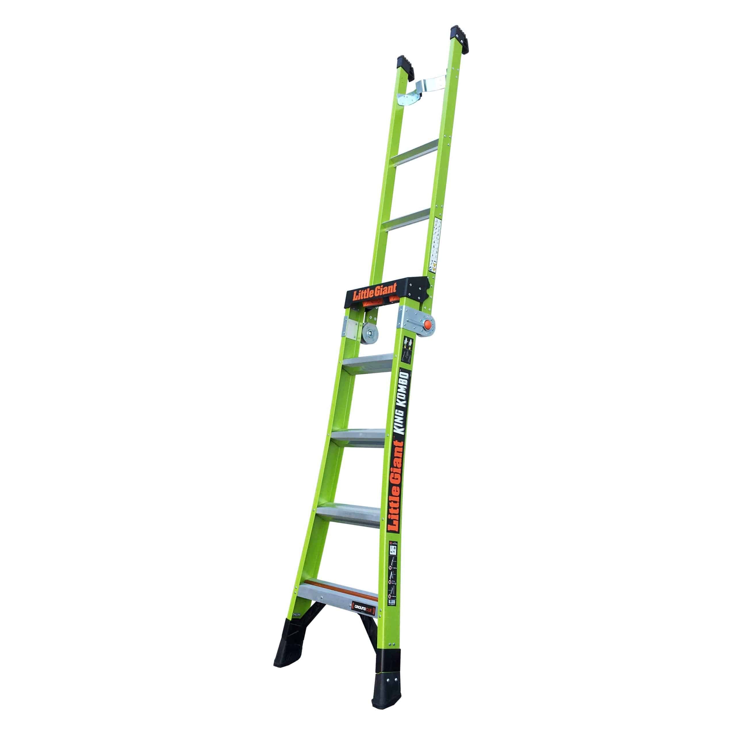 King Kombo Industrial Fibreglass 5 Tread Ladders
