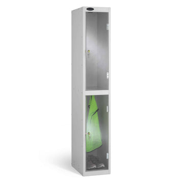 2 Door Clear Panel Lockers