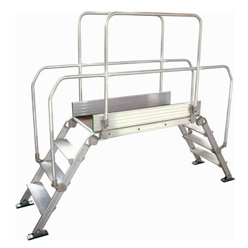 9 Tread Industrial Bridging Platform Steps