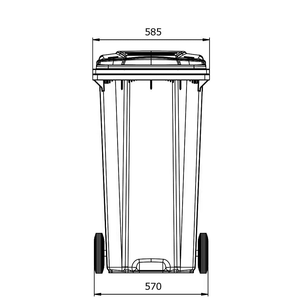360 Litre Plastic Wheelie Bin