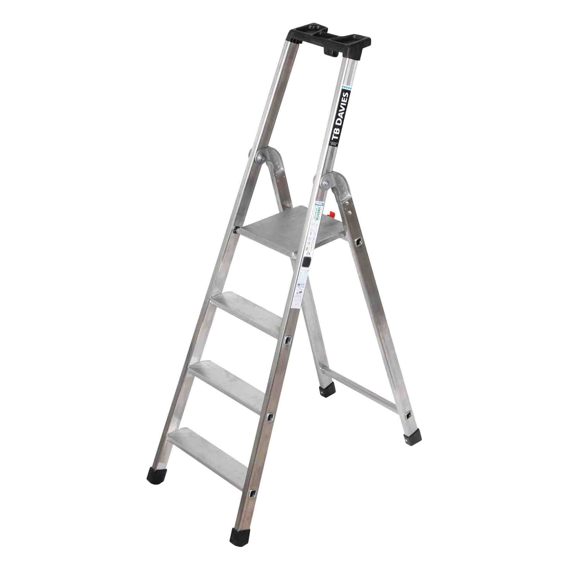 Aluminium Platform Step Ladder 4 Tread