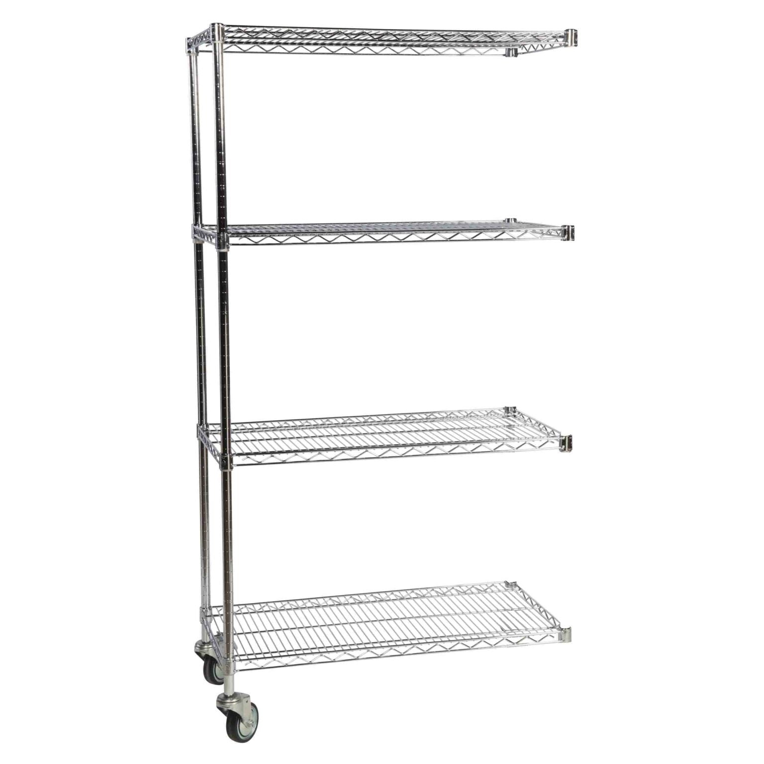 Mobile Chrome Wire 4 Tier Extension Bay 610mm Deep
