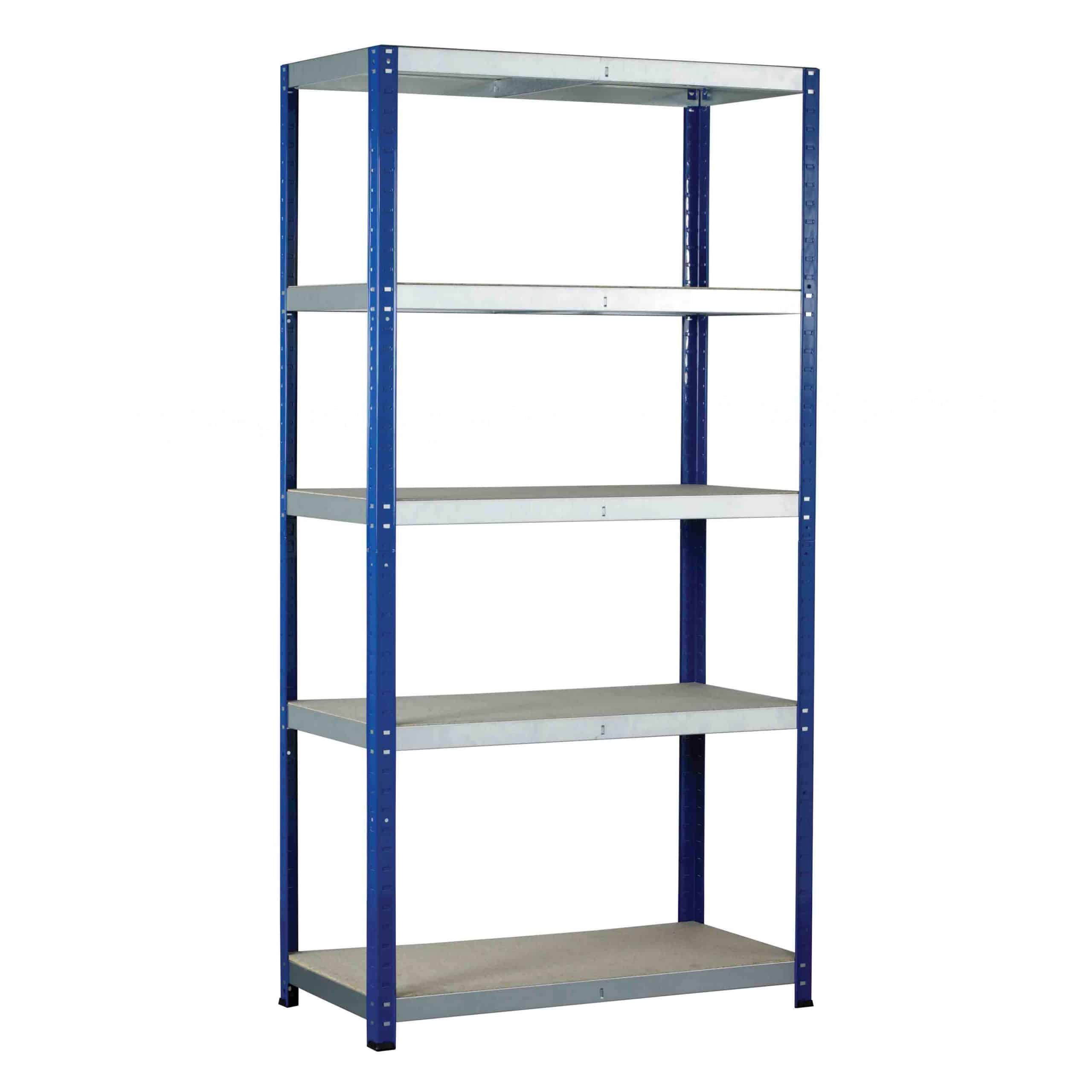 Eco-Rax Shelving with 5 Chipboard Shelves