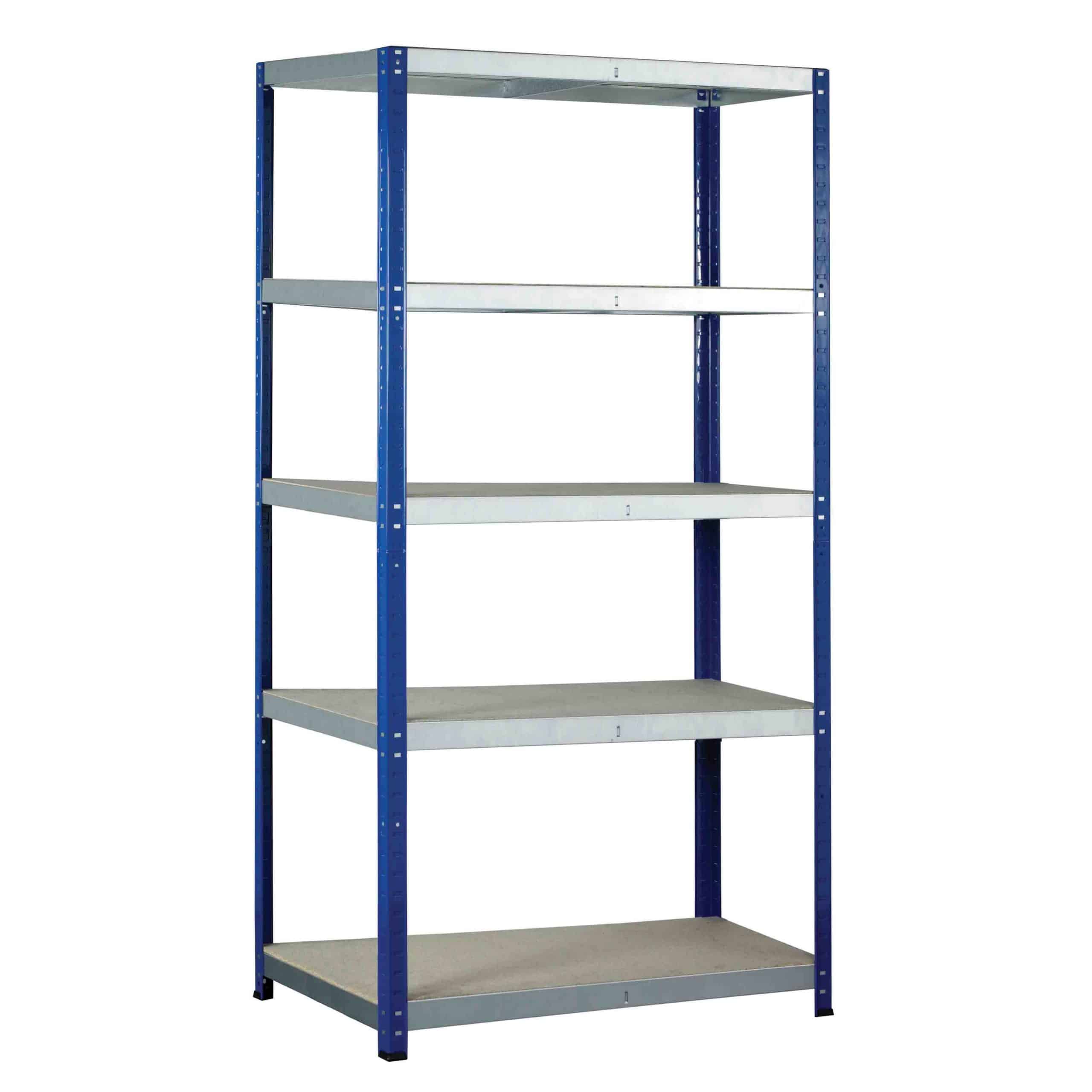 Eco-Rax Shelving with 5 Chipboard Shelves