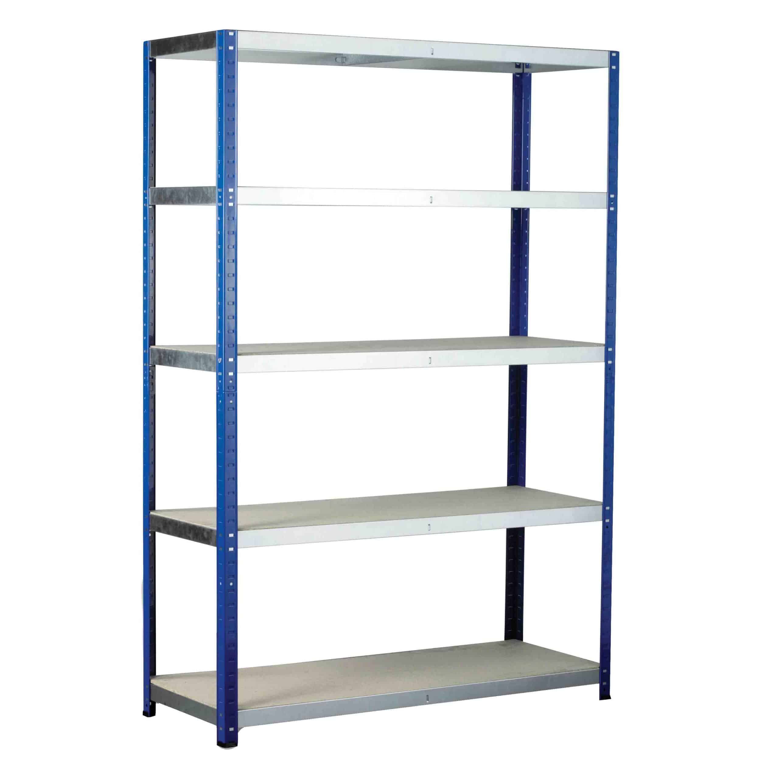 Eco-Rax Shelving with 5 Chipboard Shelves