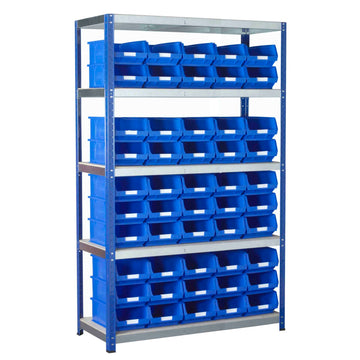 Eco-Rax Shelving with 50 TC4 Storage Containers