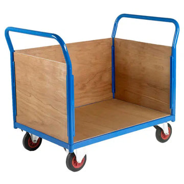 500 3 Sided Timber Platform Trolleys