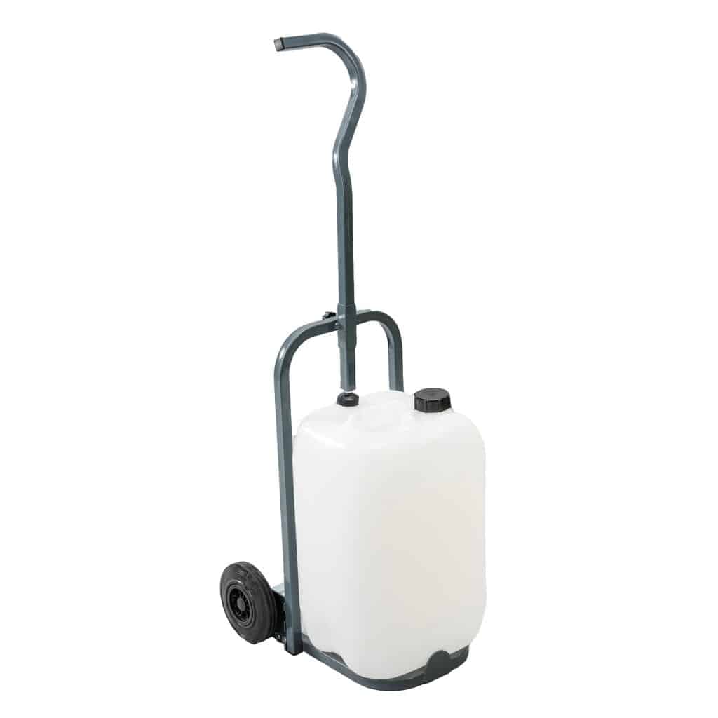 Hand truck with wheels on a white background