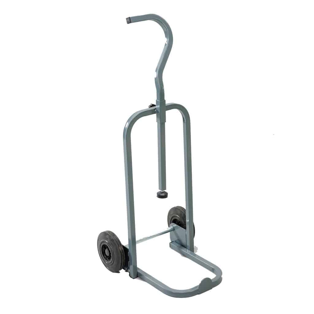 Hand truck with wheels on a white background