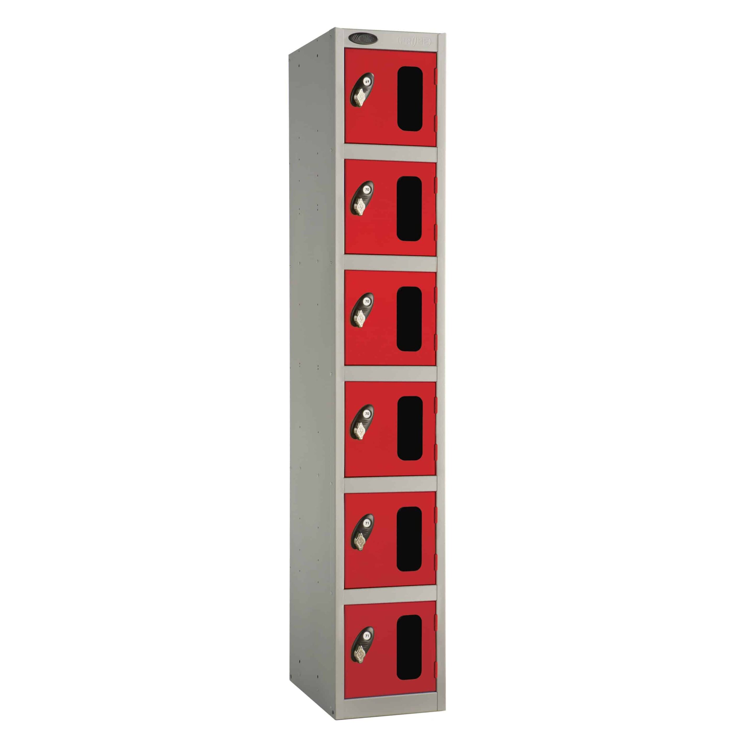 6 Door Vision Panel Lockers