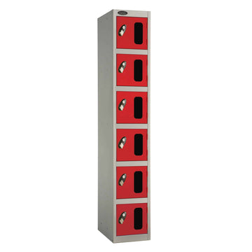 6 Door Vision Panel Lockers