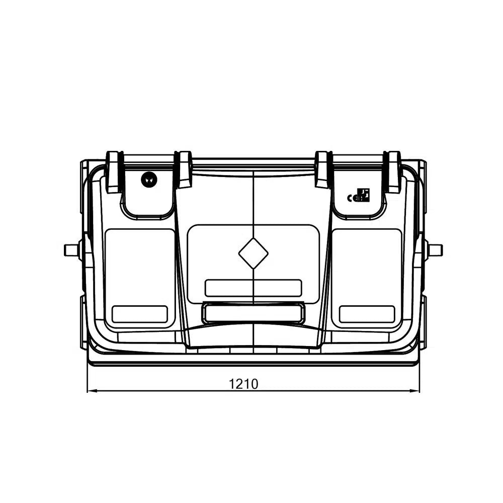 660 Litre Plastic Wheelie Bin
