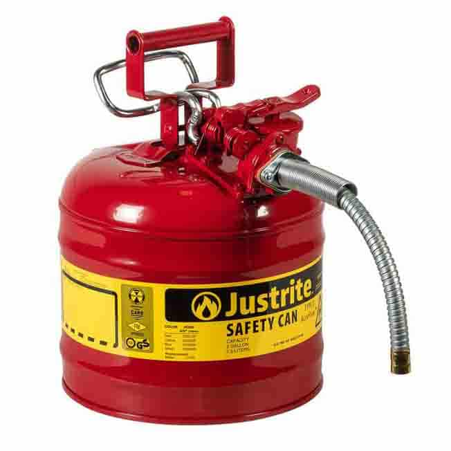 Justrite 8 Litre Type 2 AccuFlow Safety Can