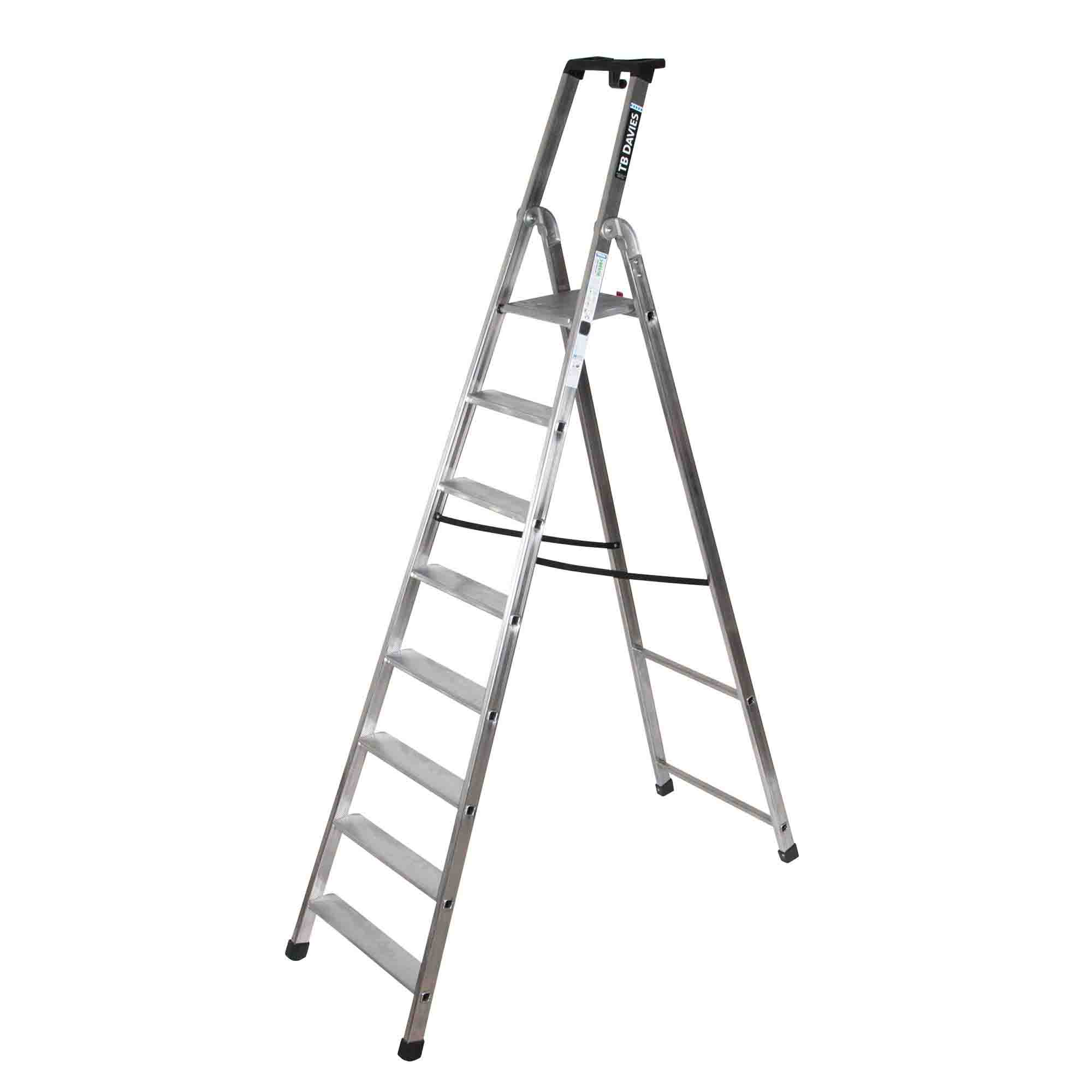 Aluminium Platform Step Ladder 8 Tread