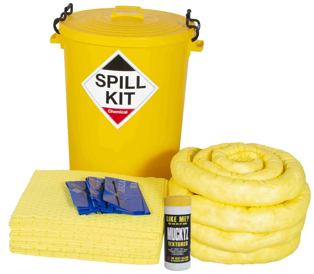 90 Litre Chemical Yellow Drum Spill Kit