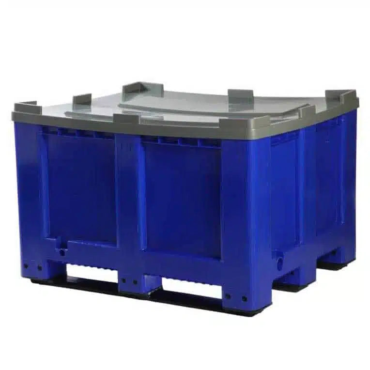 Solid Blue Plastic Pallet Box