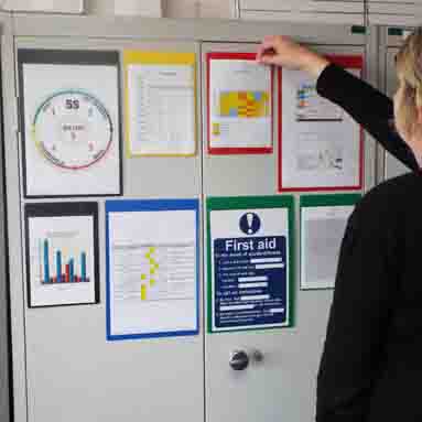 A4 Horizontal Magnetic Document Pockets