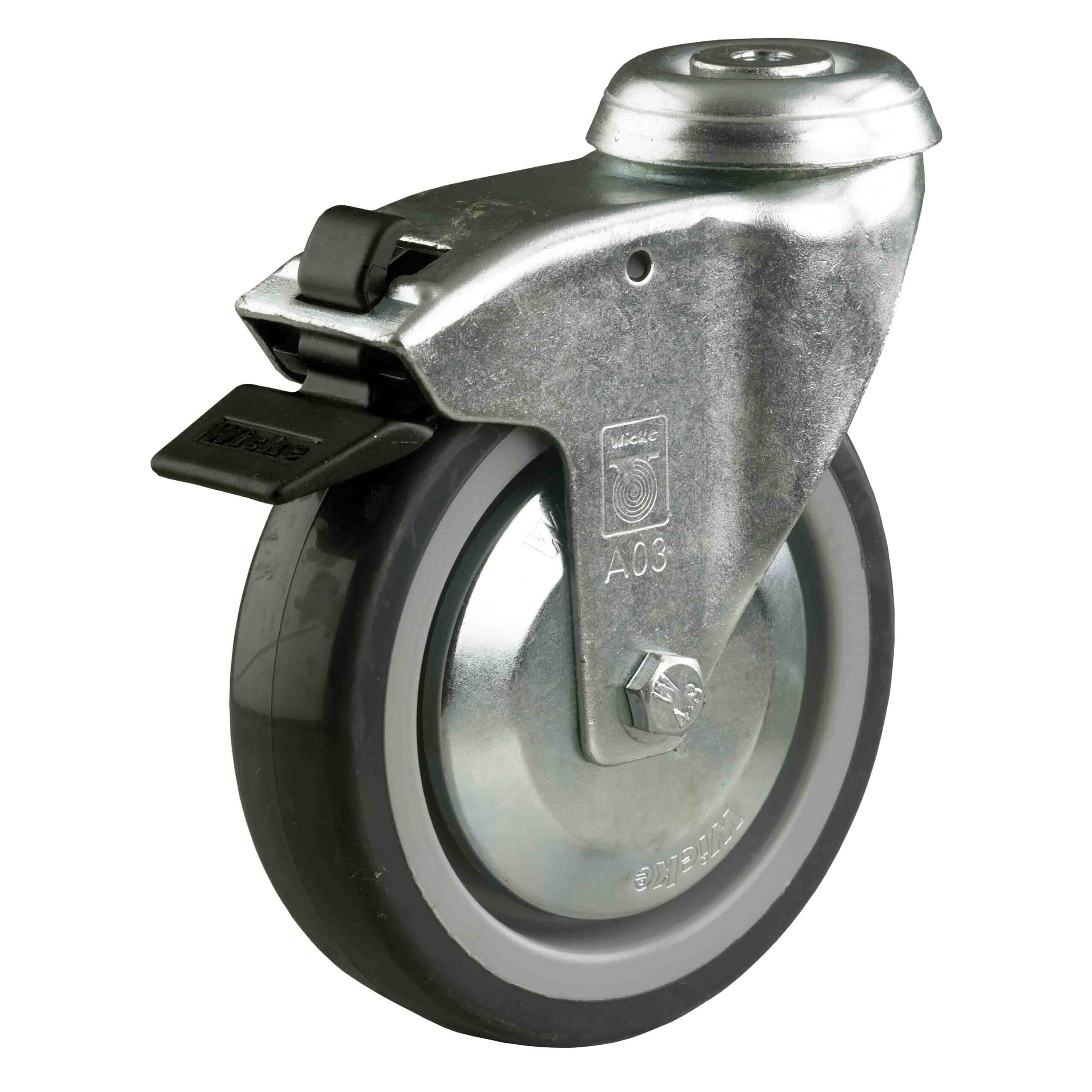 Tray Trolley with 2 Removable White Trays