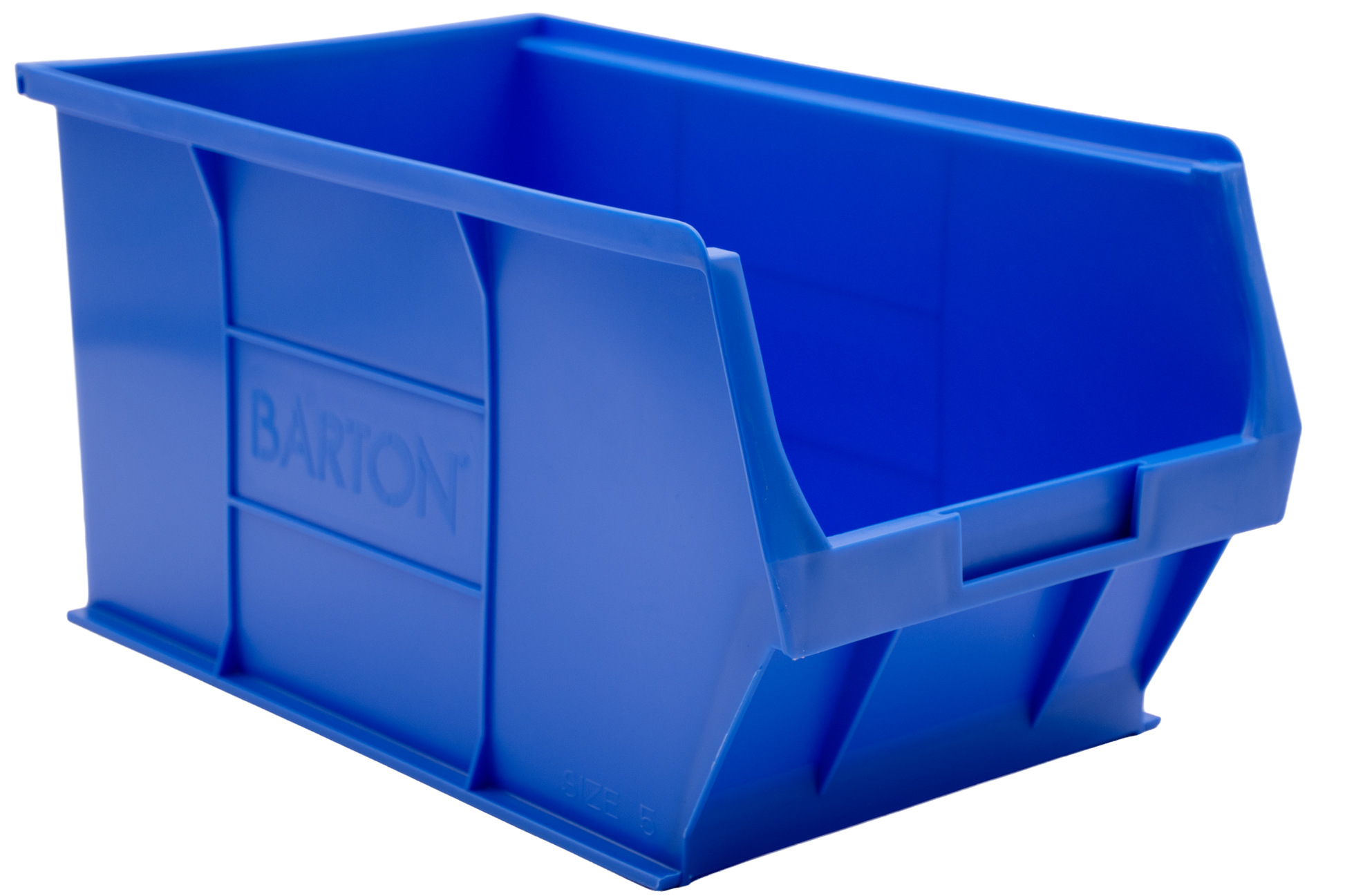 Blue Barton TC5 plastic parts storage bin ideal for keeping fixings, hardware, and small items organised in workshops and industrial environments.