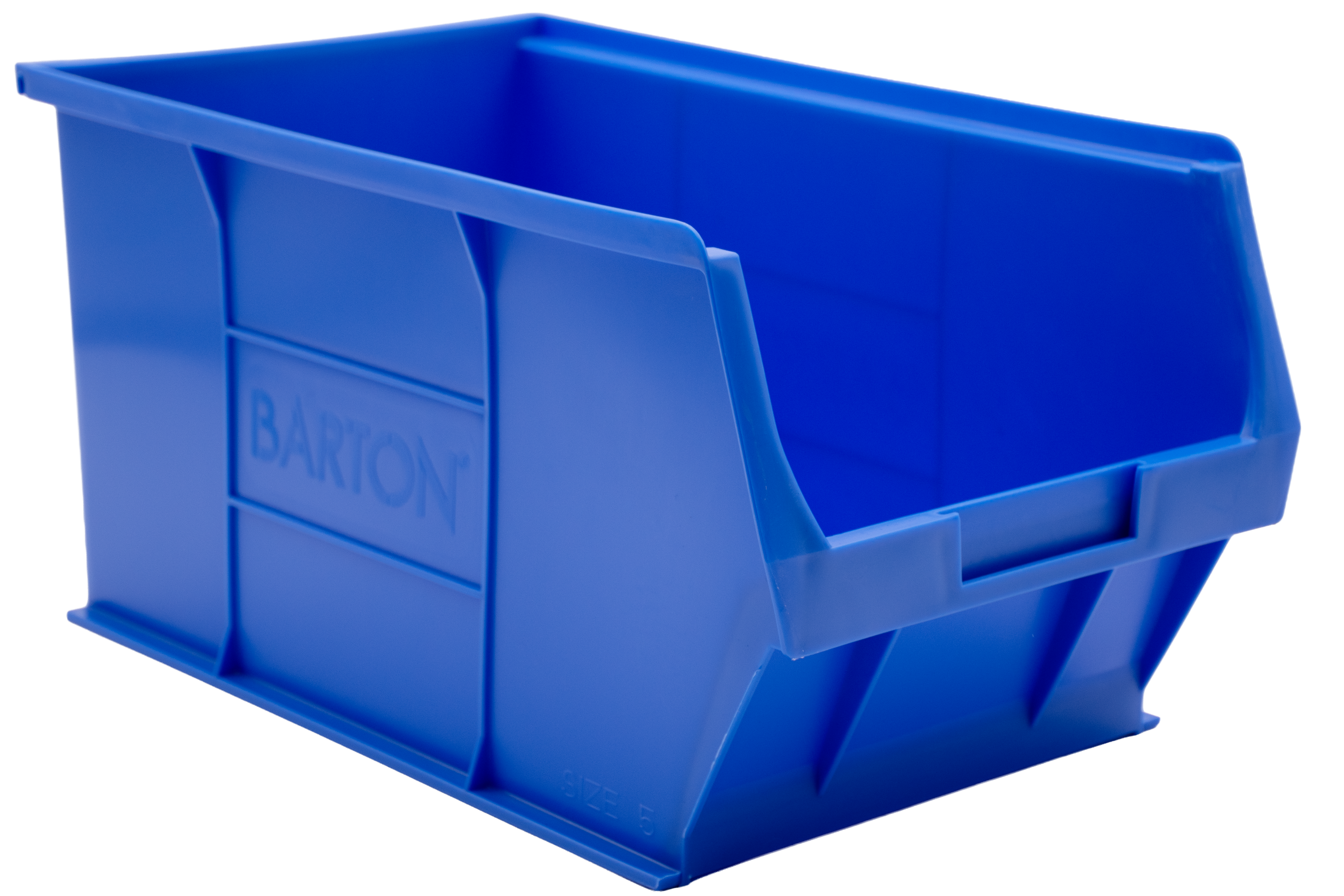 Blue Barton TC5 plastic parts storage bin ideal for keeping fixings, hardware, and small items organised in workshops and industrial environments.