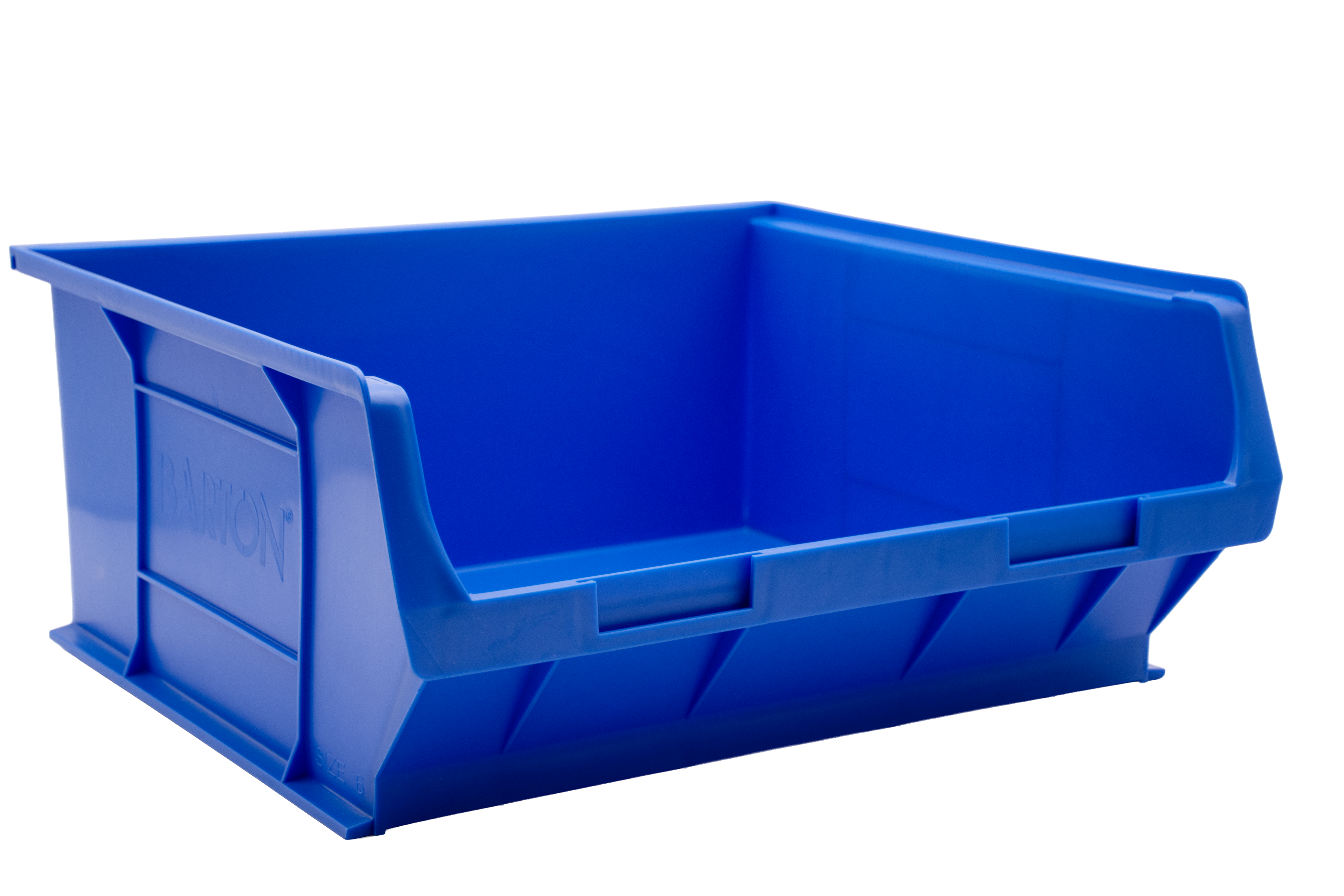 Blue Barton TC6 plastic parts storage bin designed to store fixings, hardware, and components efficiently on shelving systems and storage racks.