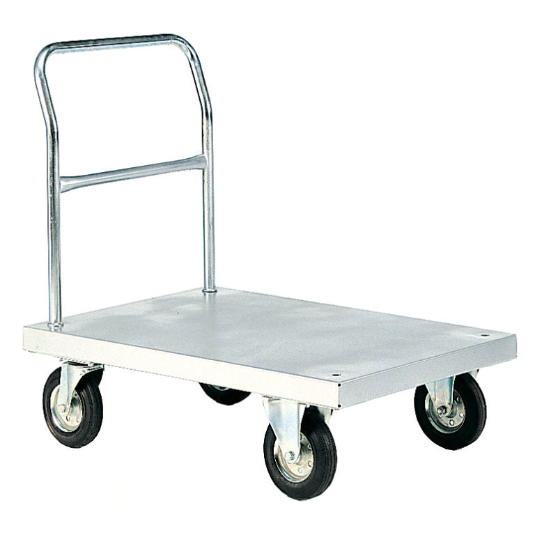 Bright Zinc Plated Platform Truck with Fixed Tube End