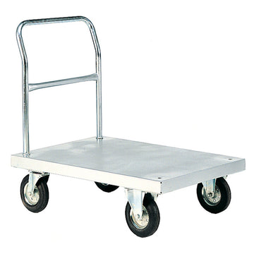 Bright Zinc Plated Platform Truck with Fixed Tube End