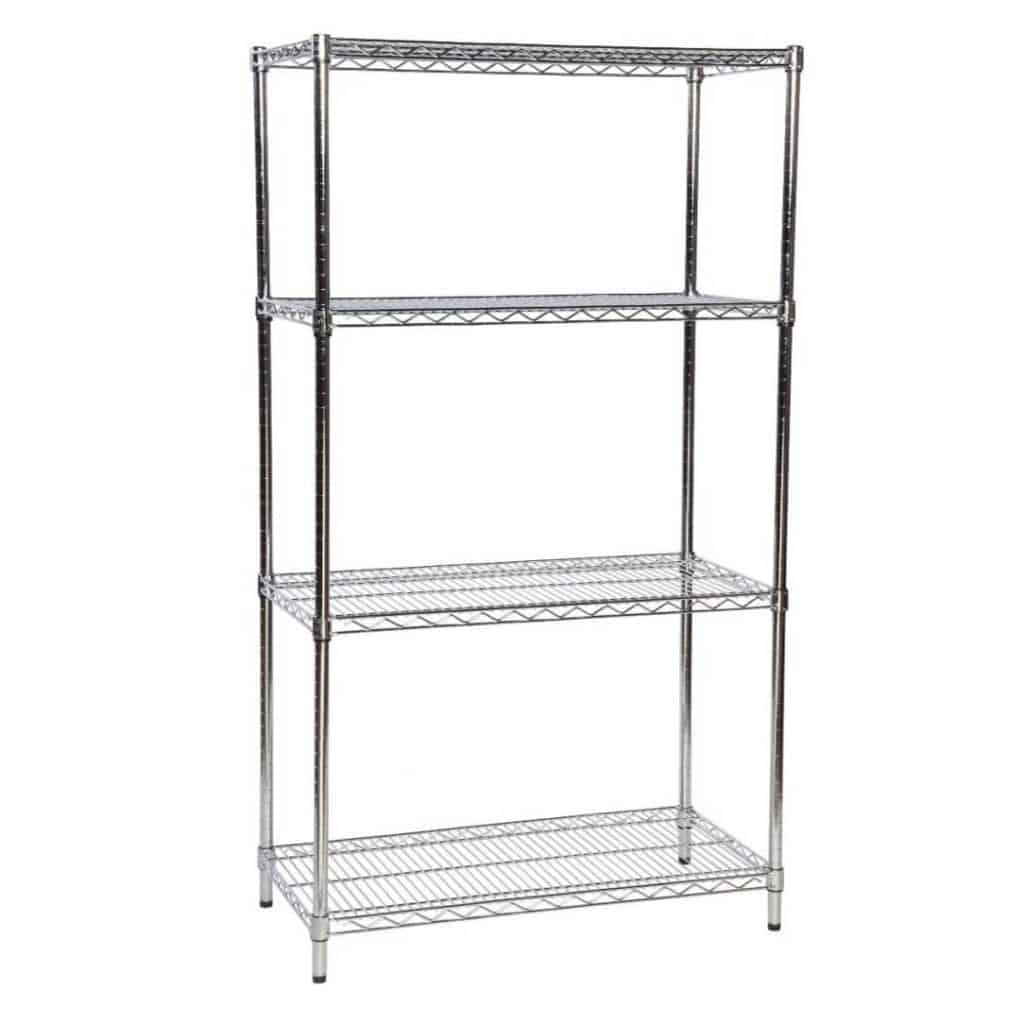 Chrome Wire Shelving Bay 305mm Deep
