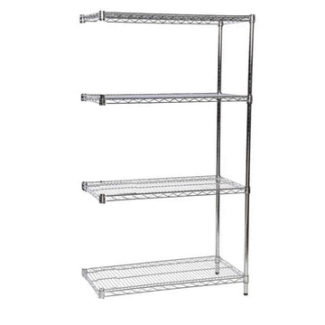 Chrome Wire Shelving Extension Bay 460mm Deep