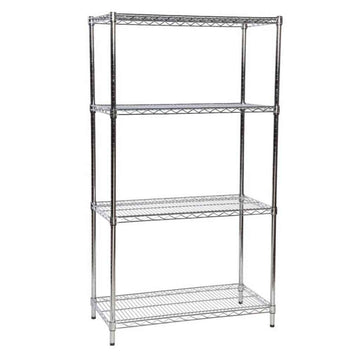 Chrome Wire Shelving Bay 355mm Deep