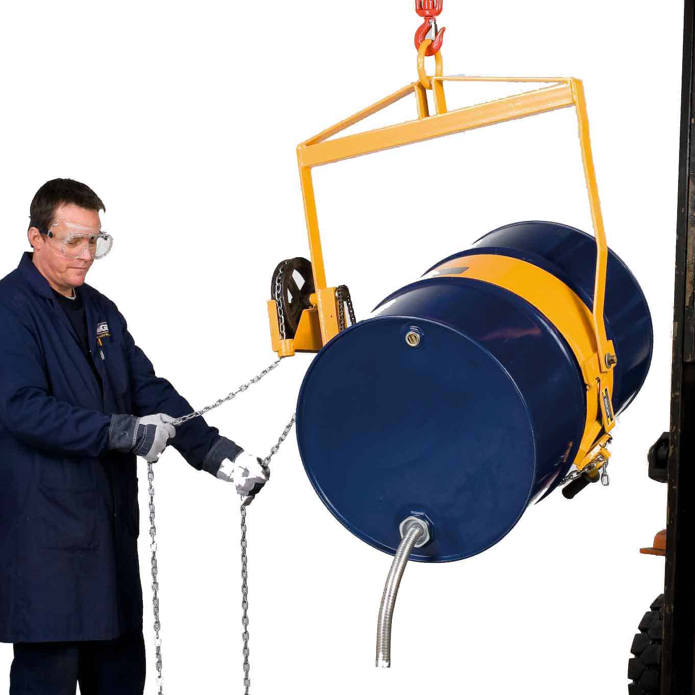 Chain Pulley Operated Drum Lifter