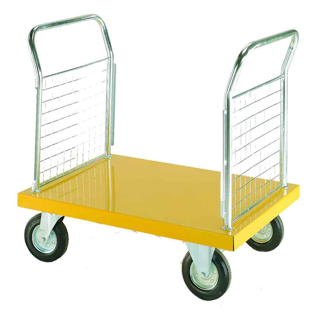 Coloured 3 Sided Platform Trolleys