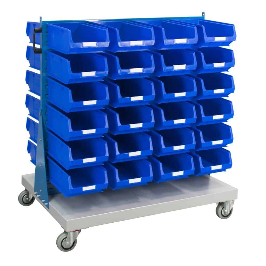 Double Sided Trolley With 48 TC4 Bins