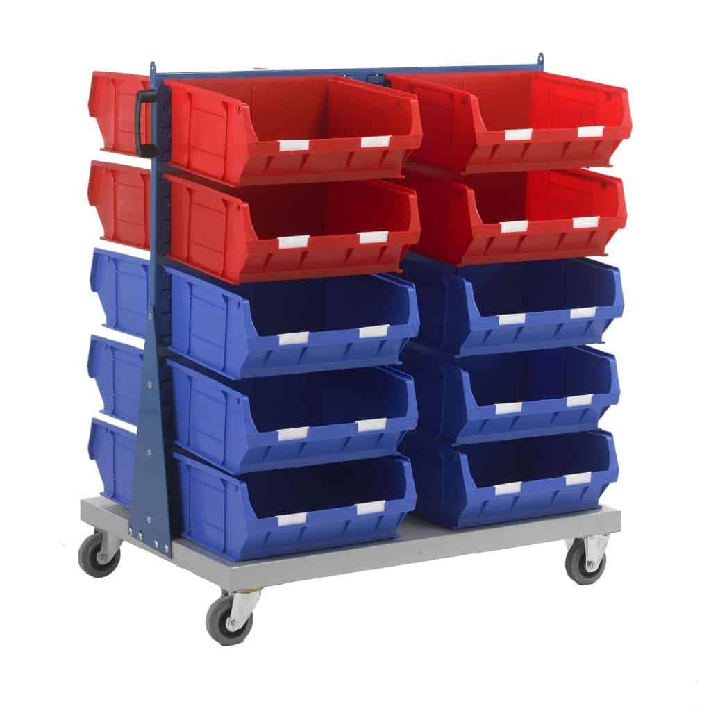 Double Sided Trolley With 20 TC6 Bins | Storage N Stuff – StorageNStuff