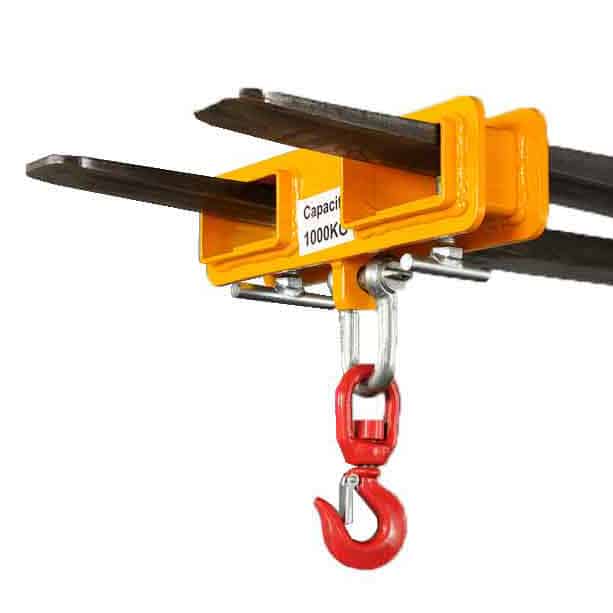 1000kg Double Forklift Sleeve Attachment for drum lifting