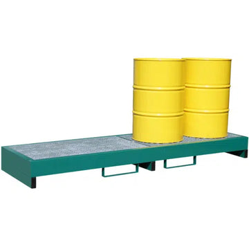 4 Drum Metal In-Line Spill Pallet