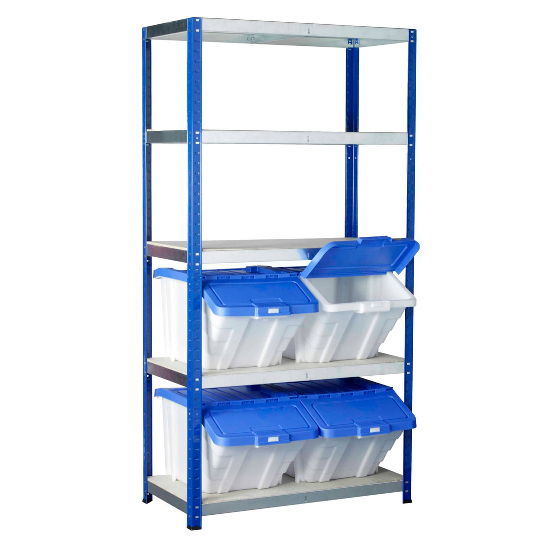 Ecorax Shelving with 4 Multi-Functional Containers