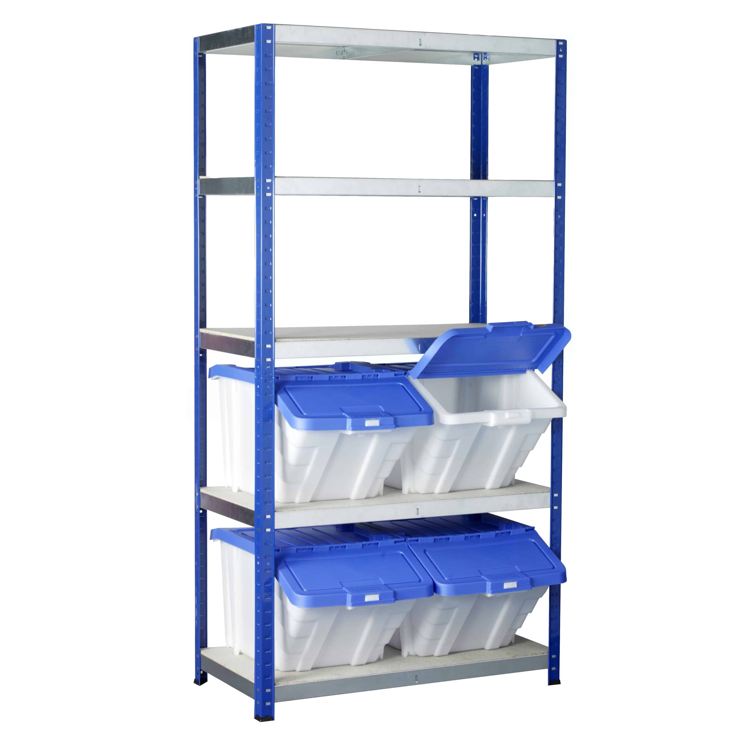 Ecorax Shelving with 4 Multi-Functional Containers