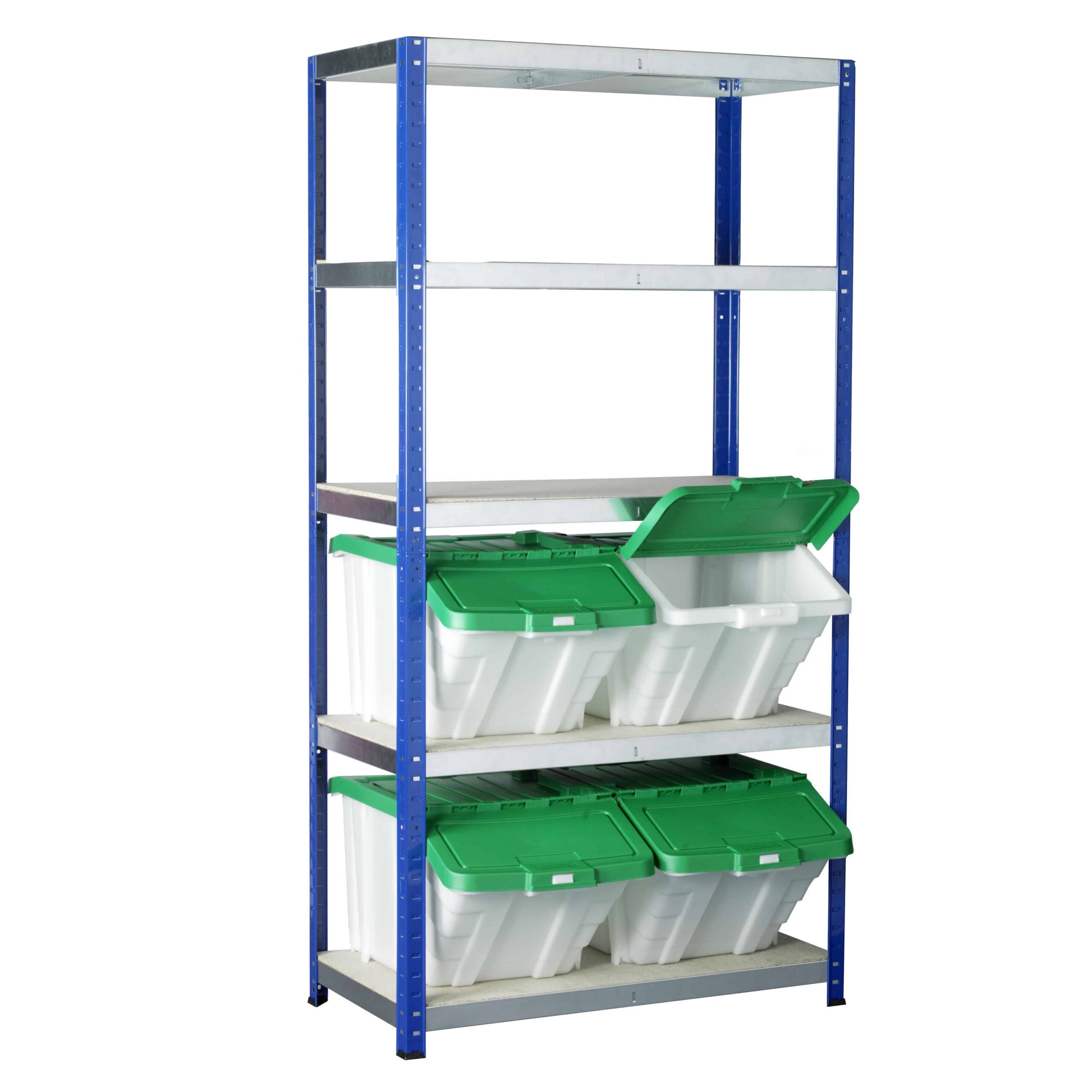 Ecorax Shelving with 4 Multi-Functional Containers