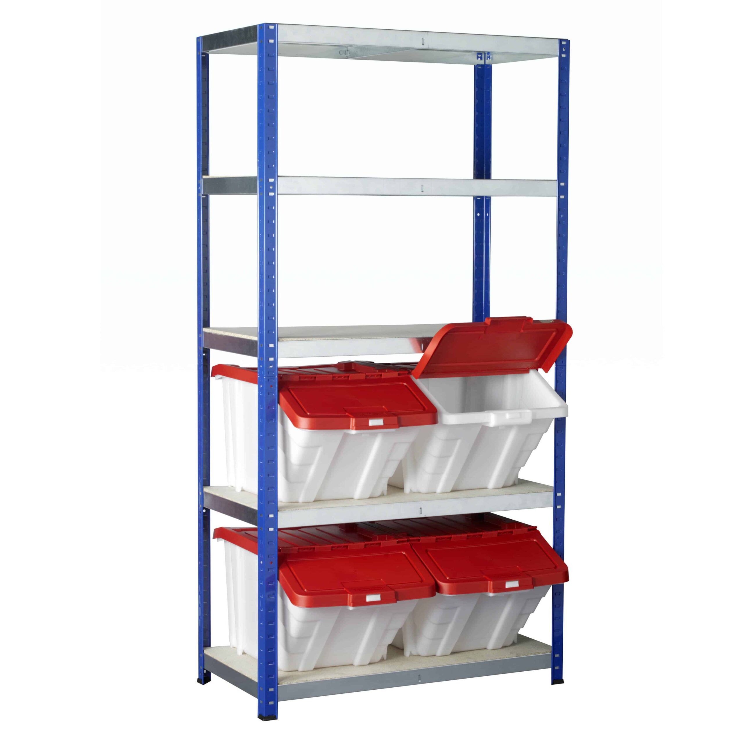 Ecorax Shelving with 4 Multi-Functional Containers